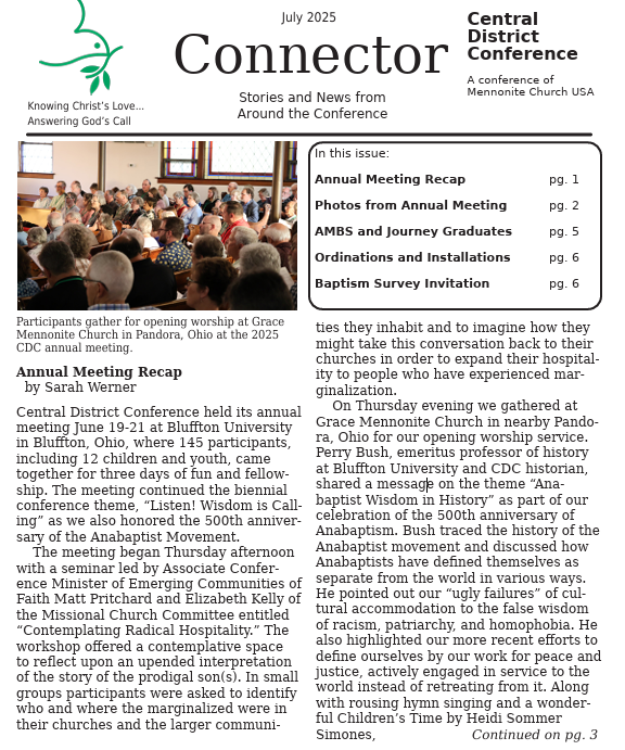 CDC Connector - July 2025 issue